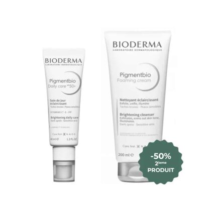 BIODERMA DUO PIGMENTBIO DAILY CARE SPF50 40ML PIGMENTBIO FOAMING CREAM 200ML