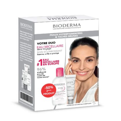 BIODERMA DUO PIGMENTBIO DAILY CARE SPF50 40MLSENSIBIO H2O EAU MICELLAIRE 250ML
