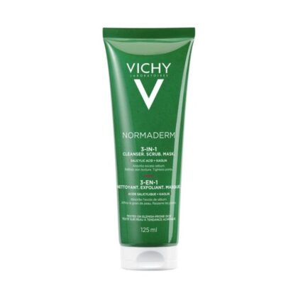 VICHY normaderm 3 en 1 exfoliant nettoyant masque 125ml