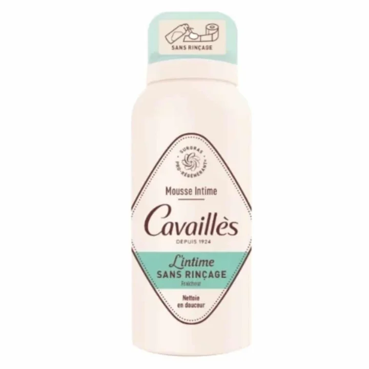 cavailles l intime mousse nettoyante intime fraicheur sans rincage 100ml