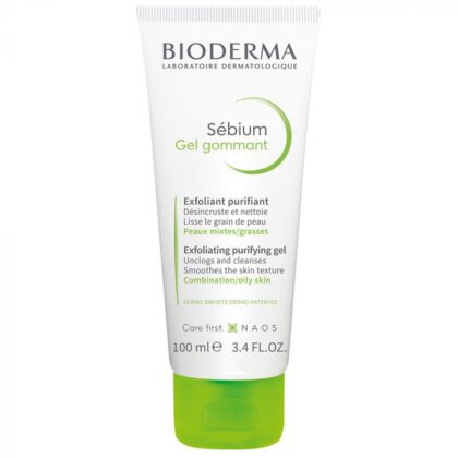 gommage visage purifiant 100ml sebium peaux mixtes grasses bioderma