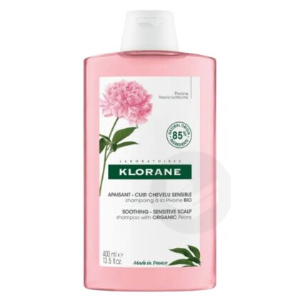 klorane pivoine bio shampoing apaisant 400ml