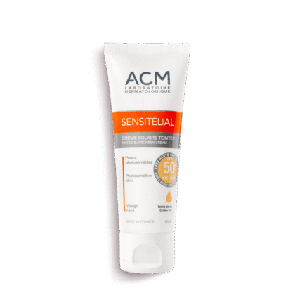 sensitelial creme solaire spf 50 teinte doree 1