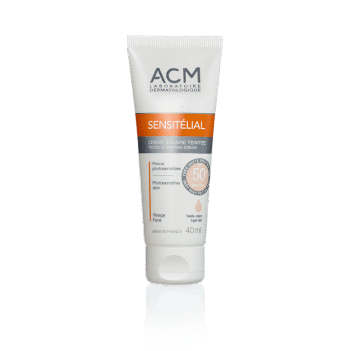 sensitelial creme solaire spf50 teinte claire 1