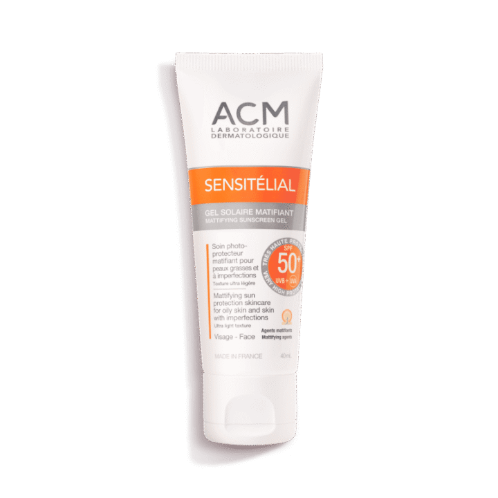 sensitelial gel solaire matifiant spf50 1