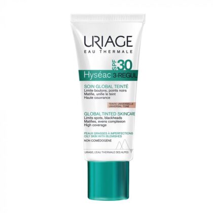soin global teinte universelle spf30 peaux grasses a imperfections 40ml hyseac 3 regul uriage 1 1